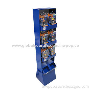 Fashionable corrugated display stand, earphone/customized sizes/designs available/supermarket shelve